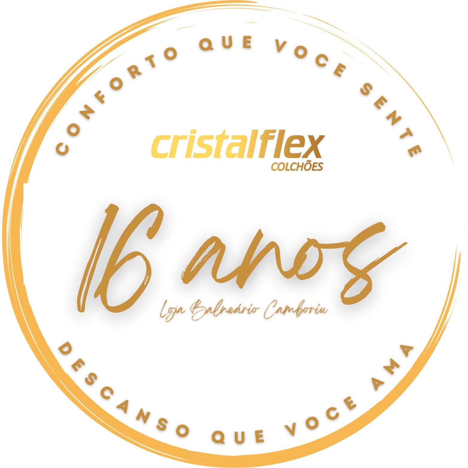 Selo 16 anos Cristalflex