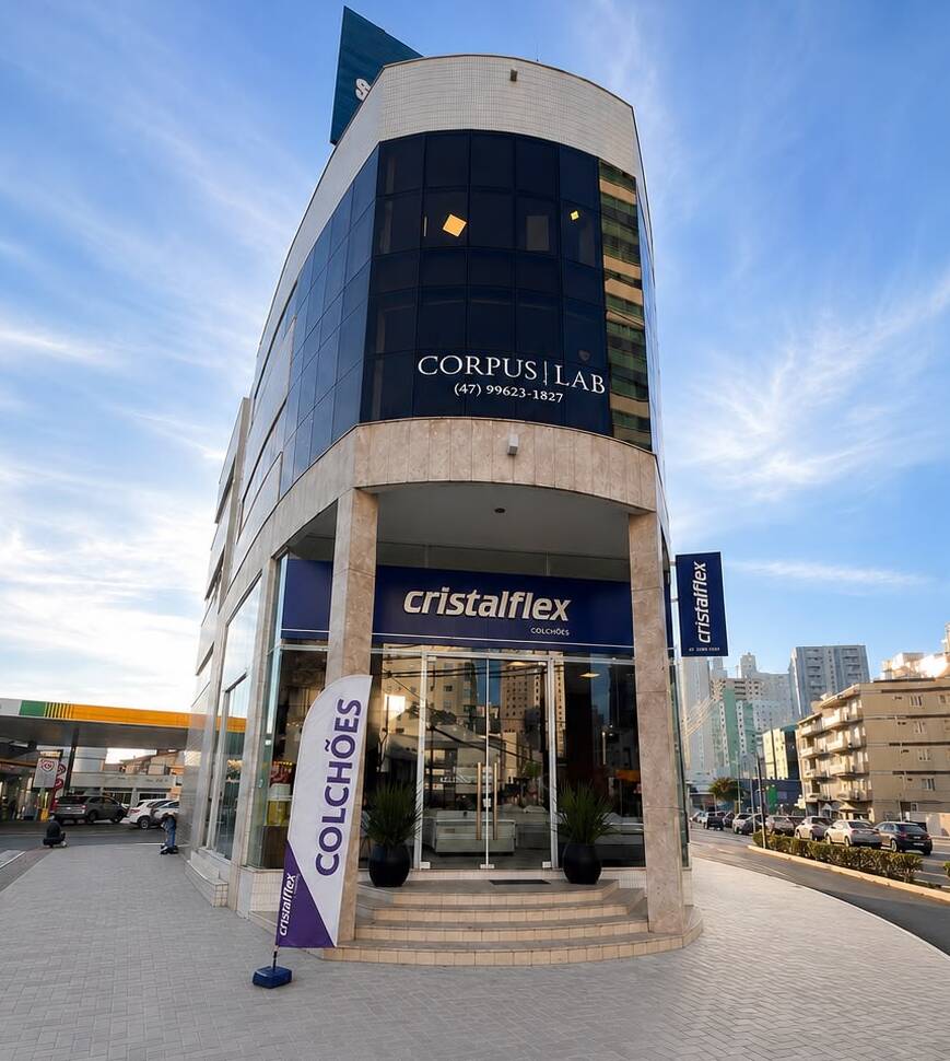 Fachada da loja Cristalflex Colchões